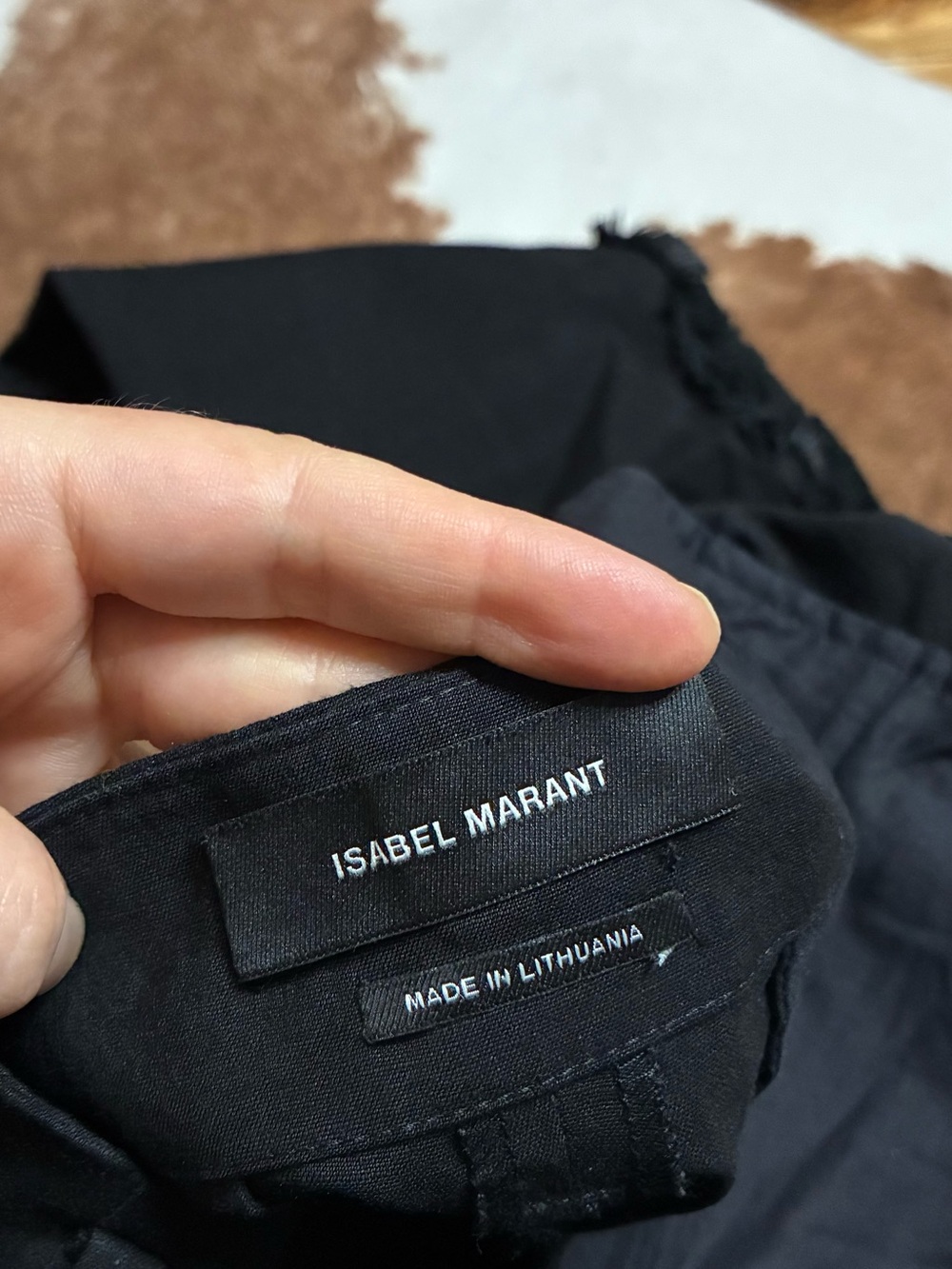 Isabel Marant Linen and Leather Fringe Isiah Pants - Picture 8 of 10